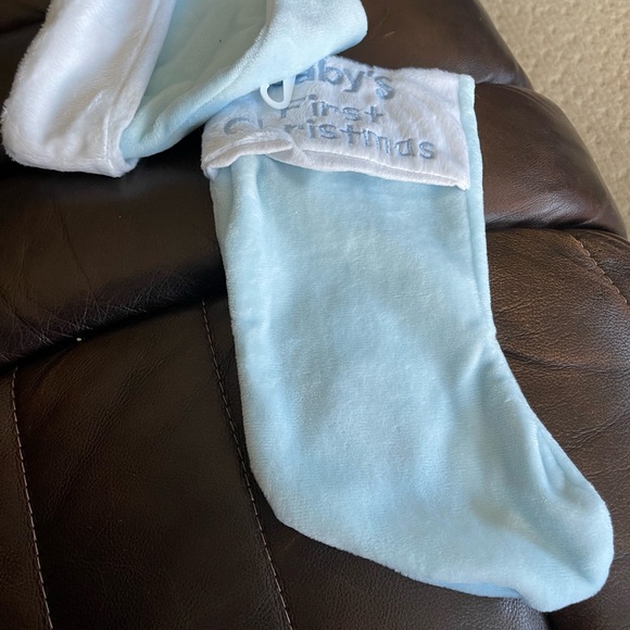 Baby’s First Christmas- Santa Hat & Stocking Set - Picture 3 of 4